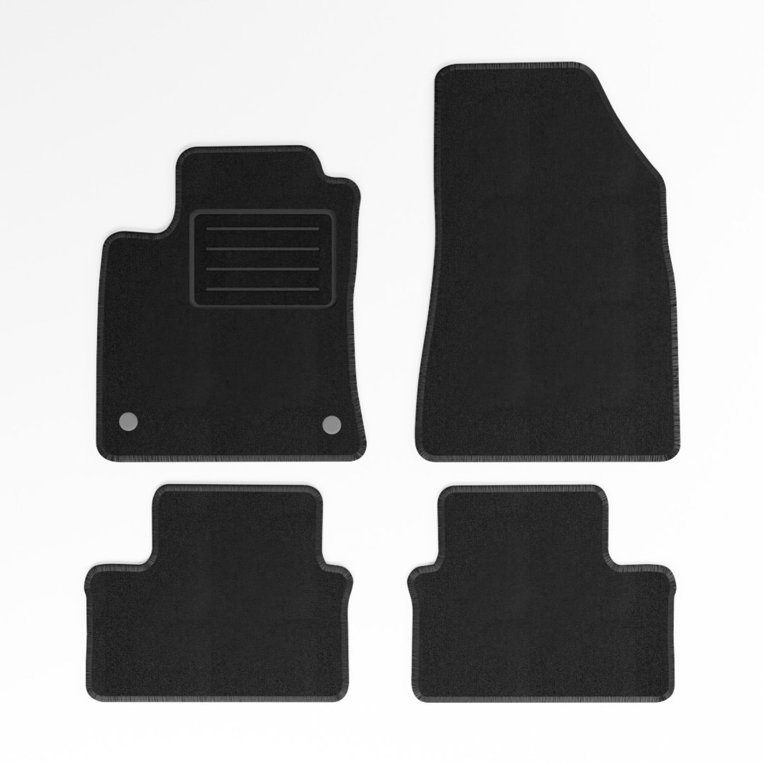 Mats4all | Naaldvilt automatten passend voor Renault Clio 2019-> | Antislip | Met versterking | 4-delig | Automatten | Mattenset