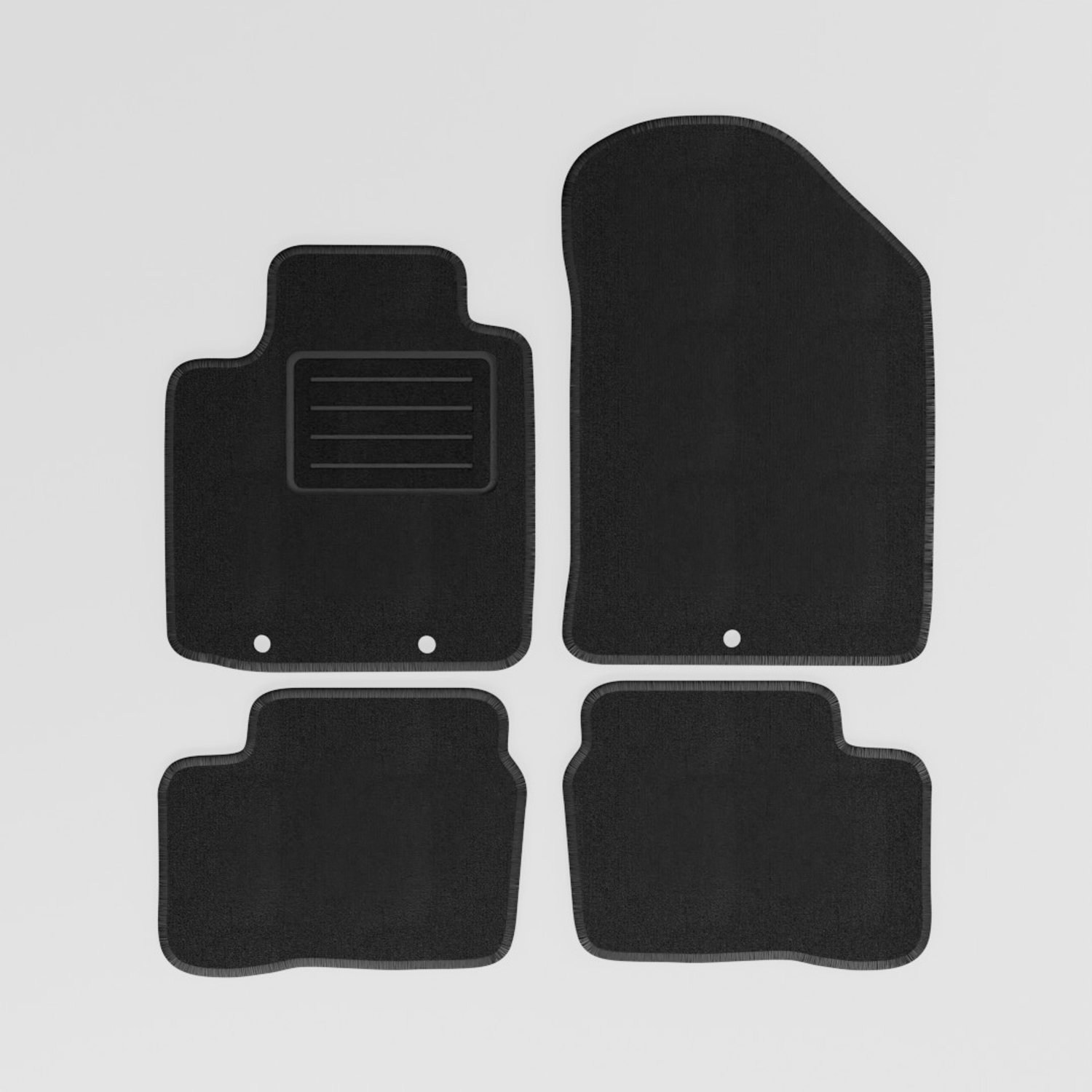 Mats4all | Naaldvilt automatten passend voor Kia Picanto 2011-2017 | Antislip | Met versterking | 4-delig | Automatten | Mattenset