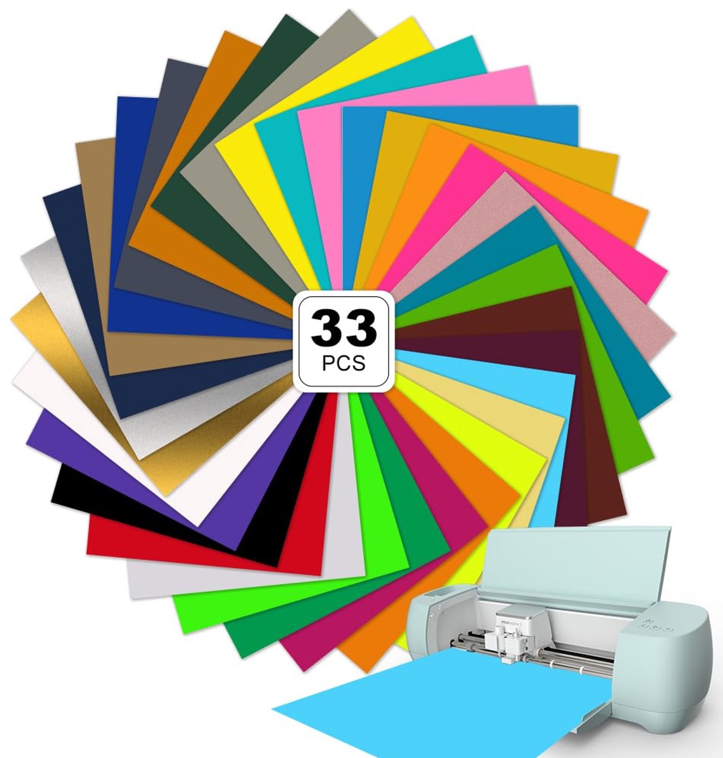 Smart Heat Transfer Vinyl voor DIY T-Shirts en Textiel 33 x 33 cm