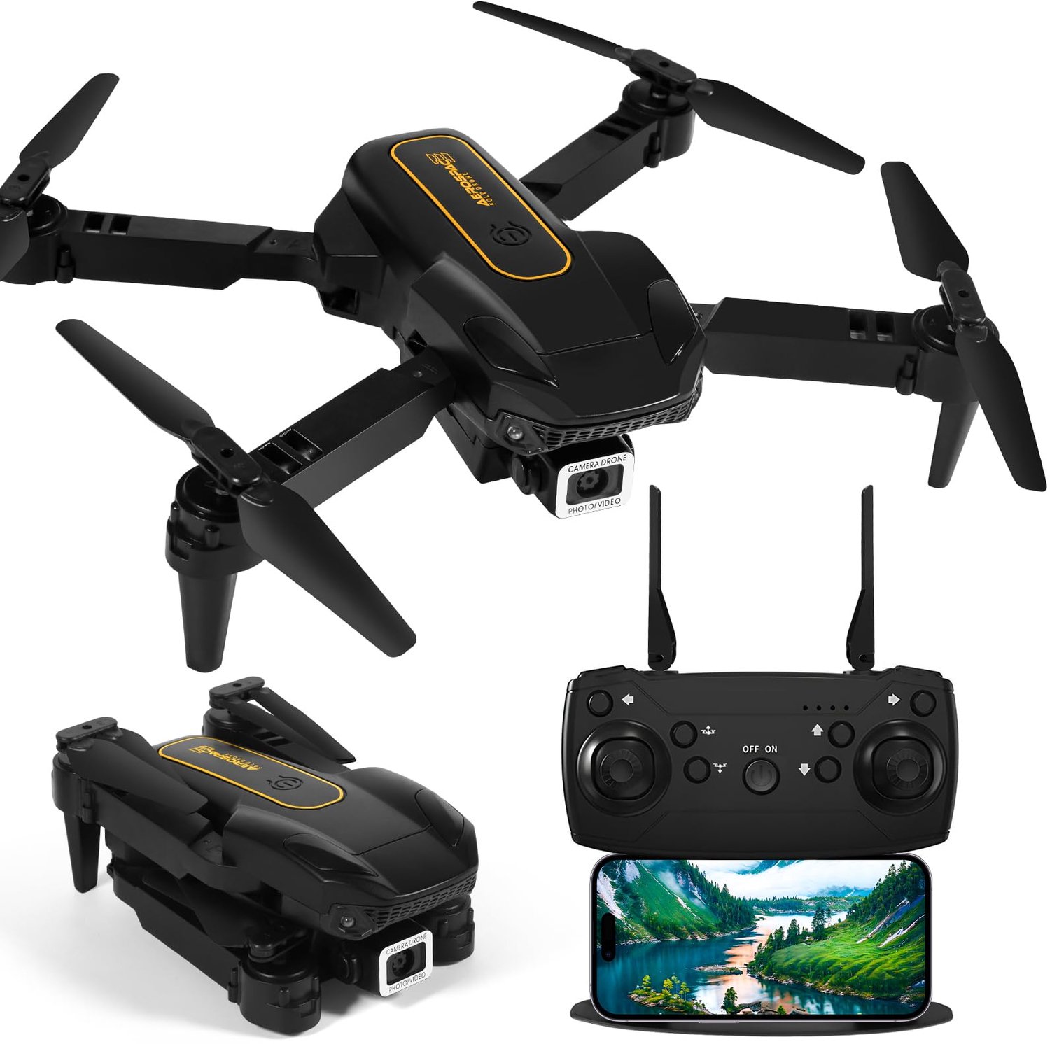 Draadloze Drone met 1080P HD Camera en 360° Flip