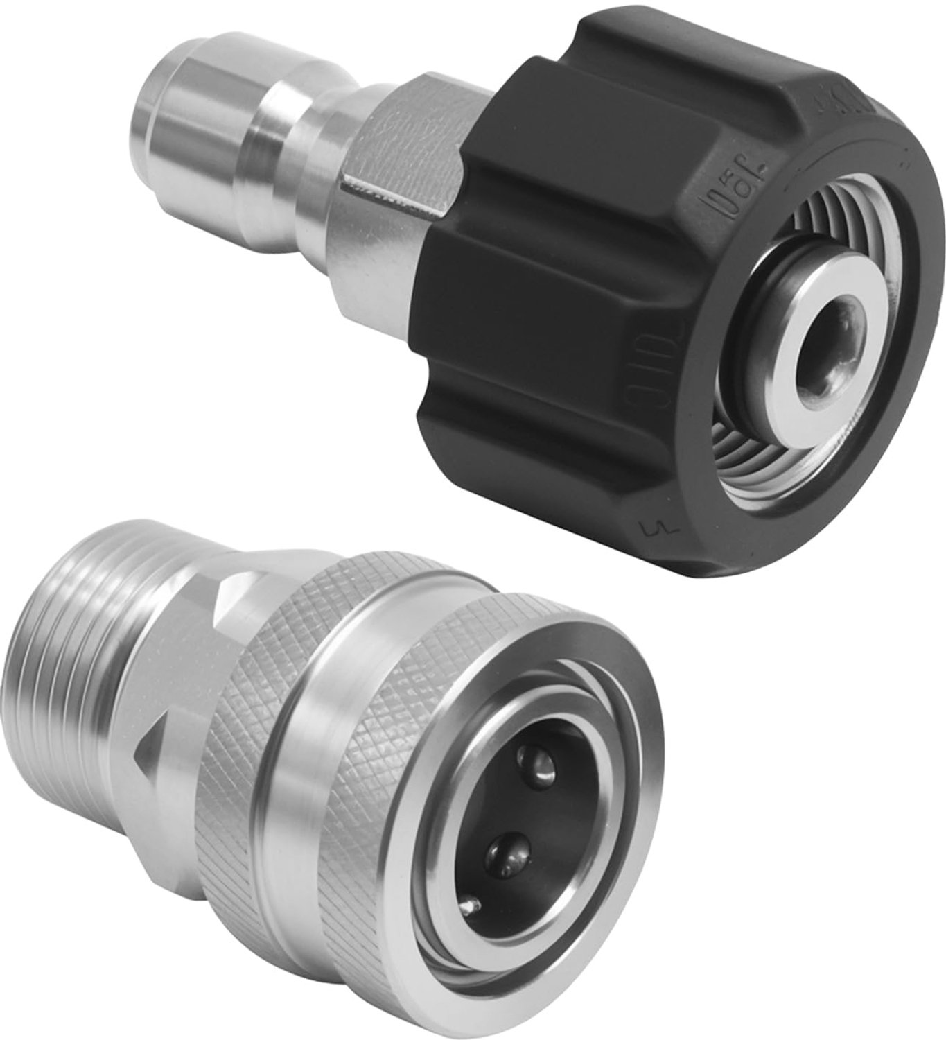 M22 naar 3/8 Inch RVS Adapter voor Hogedrukreinigers