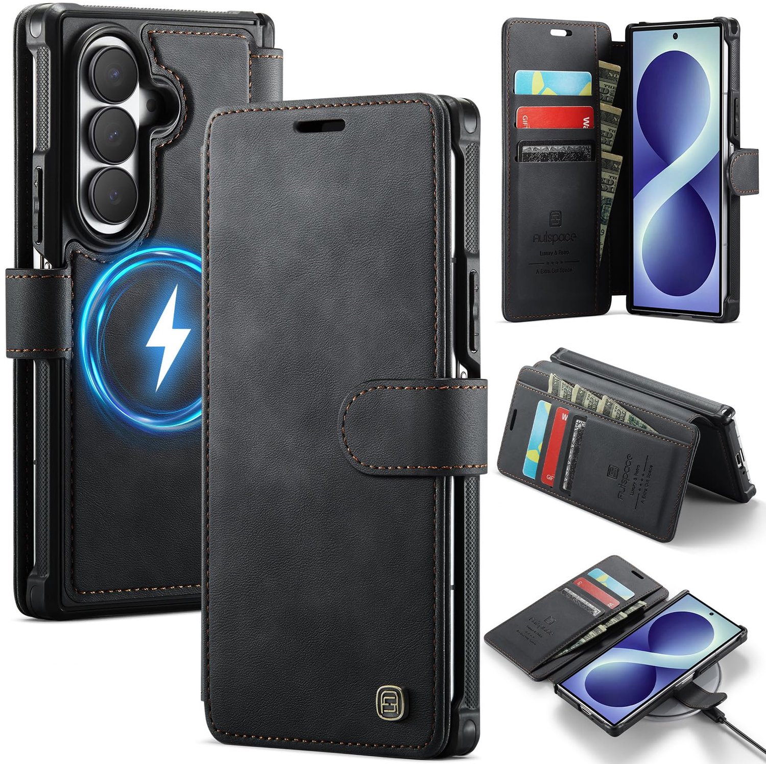Premium Lederen Hoes voor Samsung Galaxy Z Fold 8 Ultra