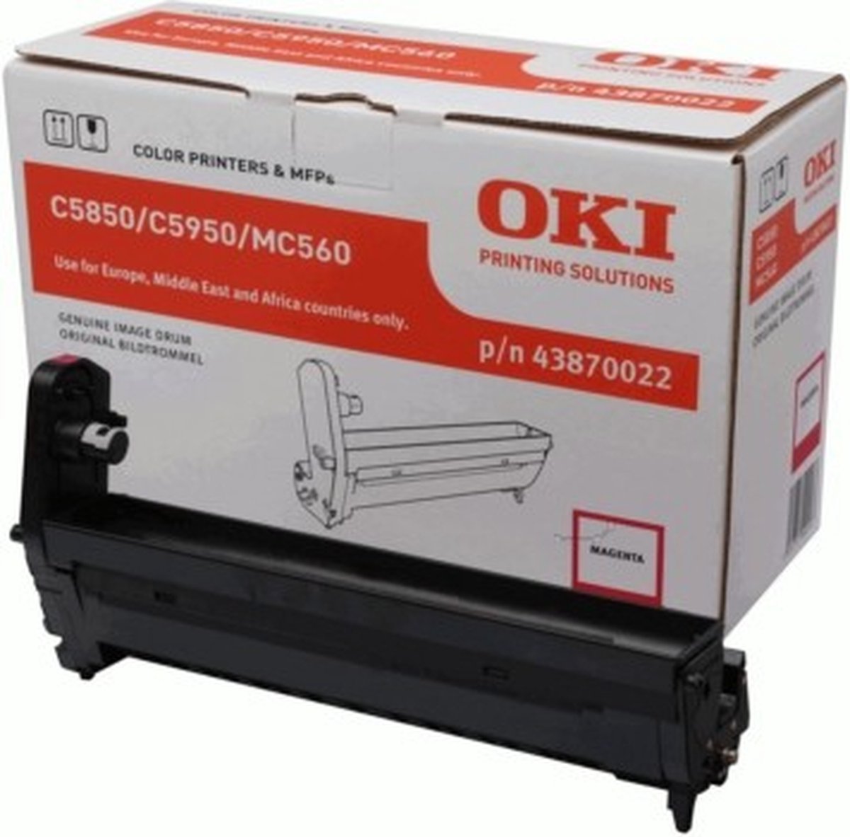 OKI - 43870022 - Drum Kit LET OP: Geen Toner!