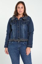 Paprika Dames Jeansjasje met lovertjes - Jas - Maat 50