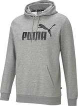 Puma Essentials Big Logo Fleece Trui / Hoodie - Grijs Heren - Maat S