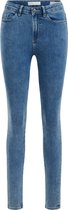 WE Fashion Dames high rise skinny jeans met stretch