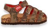 SPROX  jongens sandaal grijs/kaki KAKI 25