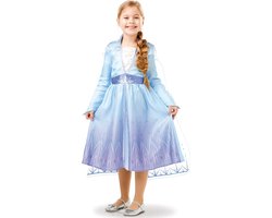 foto van Klassieke Elsa Frozen 2™ outfit voor meisjes - Verkleedkleding - 7/8 JAAR
