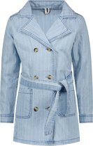 B.Nosy Meisjes Striped Denim Chambray Trench Coat