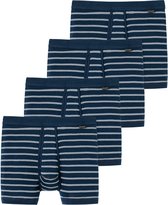 Schiesser Heren onderbroek kort met voorsluiting 4 pack Original Classics fijnrib