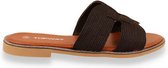 TOPWAY  dames slipper zwart ZWART 37