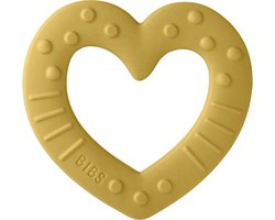 Bibs Bitie Heart Mustard Bijtring 3100254