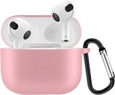 Lunso - Housse Softcase - AirPods 3 - Rose clair