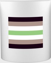 Akyol® Agender Mok met opdruk | agender pride | Regenboog | Lgbt | 350 ML inhoud