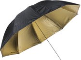 Luxe 150 cm Zwart/Goud Flitsparaplu / Flash Umbrella
