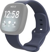 Mobigear Classic Siliconen Bandje voor Fitbit Versa 3 - Blauw