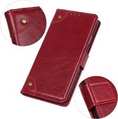 Motorola Moto G200 5G Hoesje - Mobigear - Ranch Serie - Kunstlederen Bookcase - Rood - Hoesje Geschikt Voor Motorola Moto G200 5G