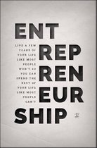 Walljar - Entrepreneurship - Muurdecoratie - Poster met lijst