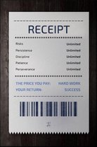 Walljar - Receipt - Muurdecoratie - Poster met lijst