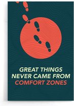 Walljar - Comfort Zones - Muurdecoratie - Poster