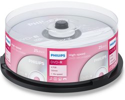 Philips DM4S6B25F - DVD-R - 4,7GB - Speed 16x - Spindle - 25 stuks