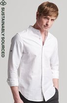 Superdry Heren Overhemd van biologisch katoen en linnen met lange mouwen