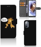 Portefeuille Book Case Motorola Moto G31 | G41 Étui pour téléphone portable Girafe
