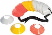 Bonnets d'entraînement 12,5 cm blanc/jaune/orange 61 pièces