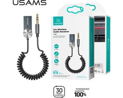 USAMS - Wireless Audio receiver – Carkit – Aux BT 5.0 – auto accessoires – 3.5mm aux – Handsfree bellen en muziek luisteren