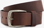 Leren heren riem bruin - Maat 95