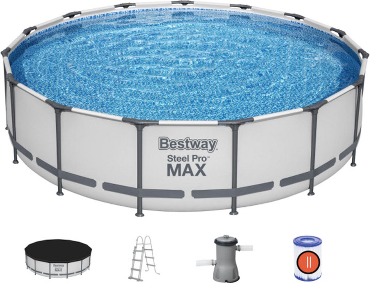 Bestway Steel Pro MAX pool set with filter pump - Ø 457 x 107 cm