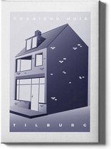 Walljar - Draaiend Huis - Muurdecoratie - Poster