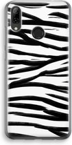 Case Company® - Huawei P Smart (2019) hoesje - Zebra pattern - Soft Cover Telefoonhoesje - Bescherming aan alle Kanten en Schermrand