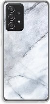 Case Company® - Samsung Galaxy A52 hoesje - Witte marmer - Soft Cover Telefoonhoesje - Bescherming aan alle Kanten en Schermrand