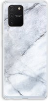 Case Company® - Samsung Galaxy S10 Lite hoesje - Witte marmer - Soft Cover Telefoonhoesje - Bescherming aan alle Kanten en Schermrand