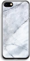 Case Company® - iPhone 7 hoesje - Witte marmer - Soft Cover Telefoonhoesje - Bescherming aan alle Kanten en Schermrand