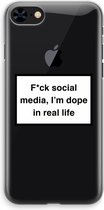 Case Company® - iPhone 8 hoesje - I'm dope - Soft Cover Telefoonhoesje - Bescherming aan alle Kanten en Schermrand