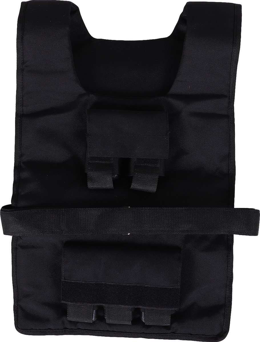 HOMCOM 20 kg trainingsvest gewichtsvest krachttraining fitness Oxford ijzer zwart A93-041V01
