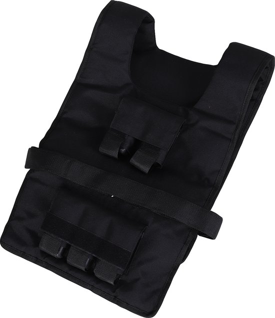 HOMCOM 20 kg trainingsvest,verstelbaar,ideaal voor krachttraining en fitness ,Oxford materiaal,ijzer,36 x 52 cm,zwart