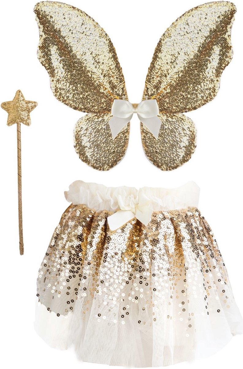 Great Pretenders Glitter Gouden Verkleedset 4-6 jaar