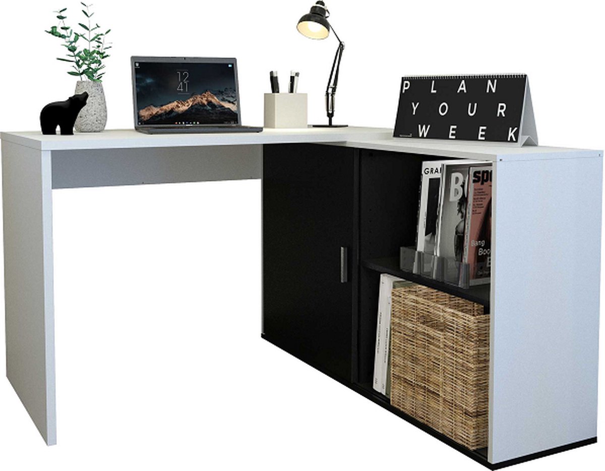 FMD - Bureau - 118 cm - Wit