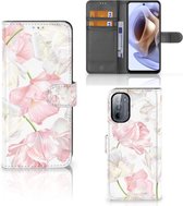 GSM Hoesje Motorola Moto G31 | G41 Wallet Book Case Cadeau voor Mama Lovely Flowers