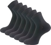 6 paires de Chaussettes de sport quart de compression - Zwart - Taille 39-42