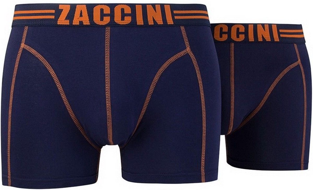 Zaccini - 2-Pack Boxershorts - Navy - Oranje