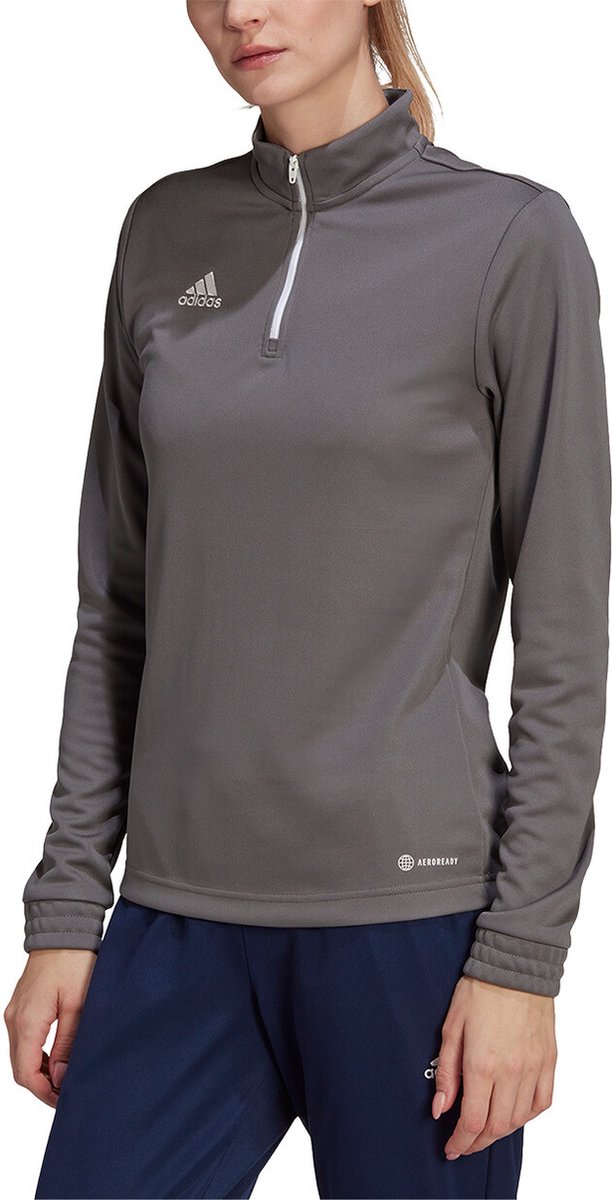 adidas - Entrada 22 Training Top Women - Grijze Voetbaltop -L