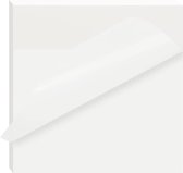 Sticky Notes Transparant - Transparante Post Its - Memoblok met 100 Memoblaadjes - Zelfklevend, Waterbestendig en Herbruikbaar