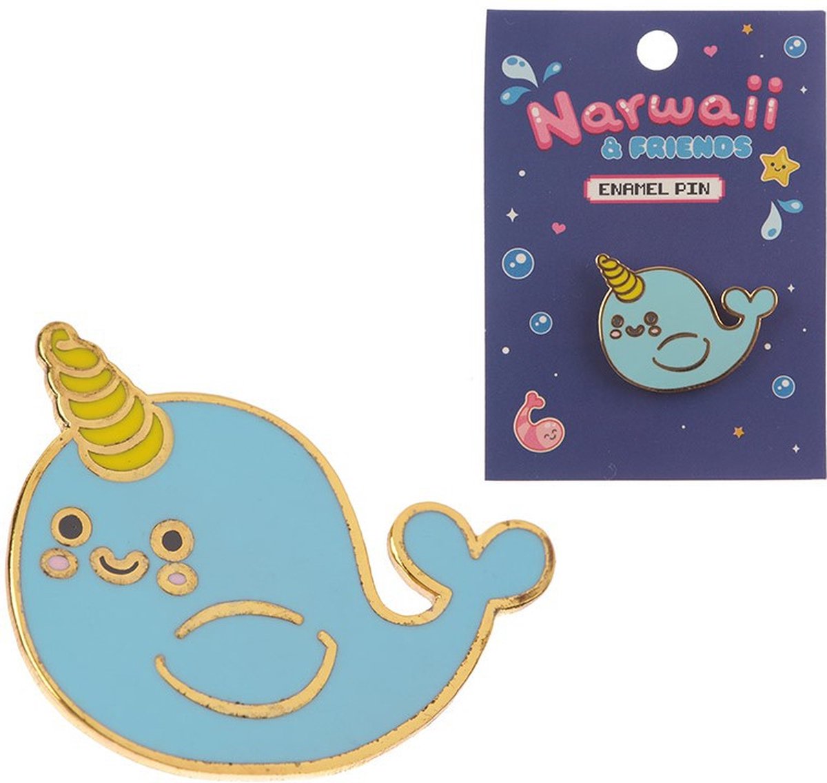 Puckator Narwaii and Friends - Narwhal pin - Broche