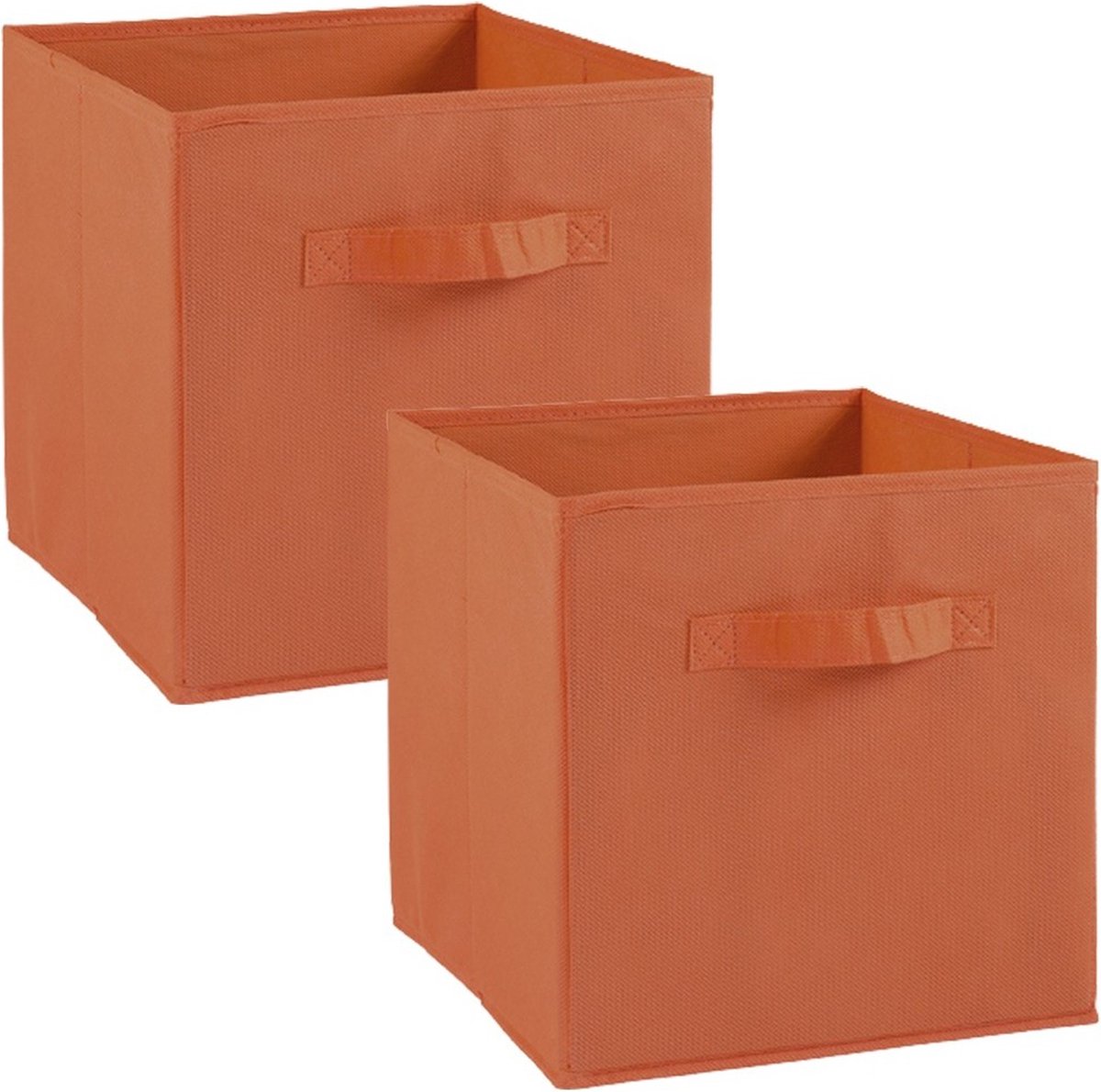 Tiroir de rangement COMPO / Tissu - 27x27x28 cm - Orange