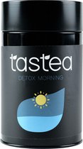 Thé vert Tastea, thé rooibos - Detox Morning - saveur de thé épicée et forte - thé pour plus d'énergie, pour la détox - assortiment - 75 grammes - avec de la caféine - soutient un mode de vie sain