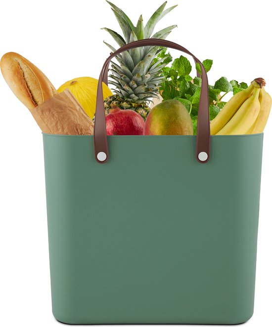 Rotho - Sac shopping en plastique 25l Vert Multibag
